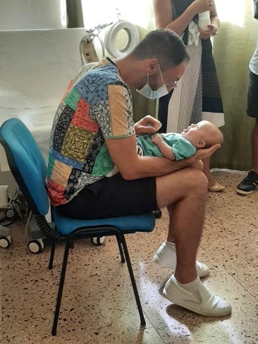 Ele aproveita cada momento ao lado do filho - Foto: arquivo pessoal