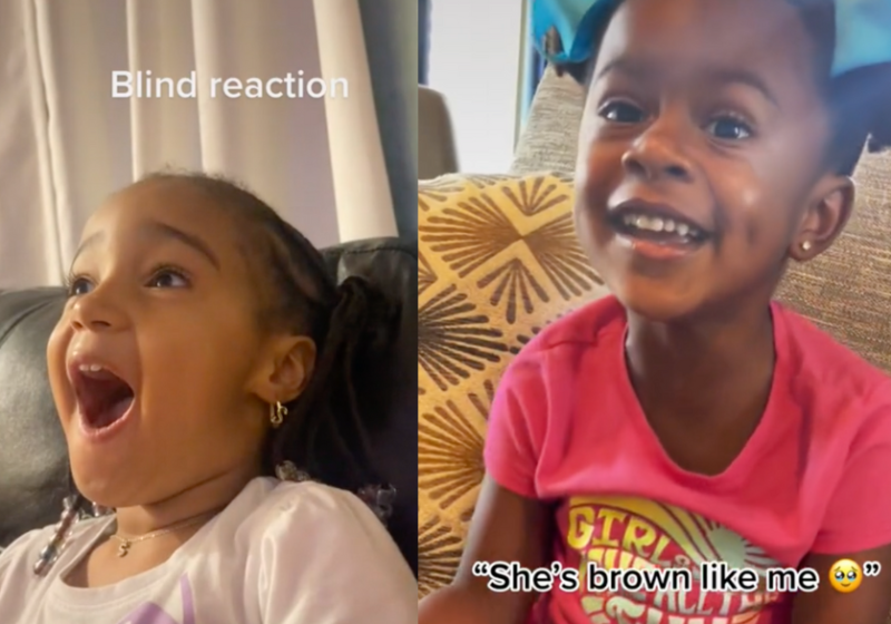 As meninas têm a reação mais linda ao perceberem que a nova Pequena Sereia é preta! - Foto: reprodução