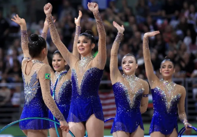 O quarto lugar no Mundial de Ginástica Rítmica é uma conquista inédita para a equipe brasileira- Foto: Ricardo Bufolin
