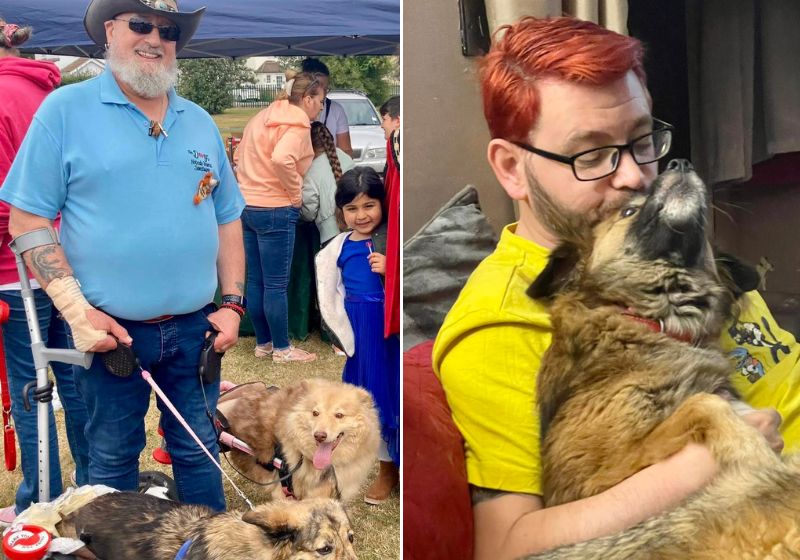 São 10 anos salvando cães doentes que foram rejeitados ou abandonados. Eles criaram um santuário em casa - Foto: Facebook @Dogsnobodywants