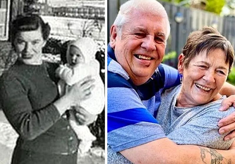 O primeiro “encontro” do casal foi logo após uma confusão na maternidade na cidade de Lennoxtown, no norte do Reino Unido, em setembro de 1952. Fotos: BBC