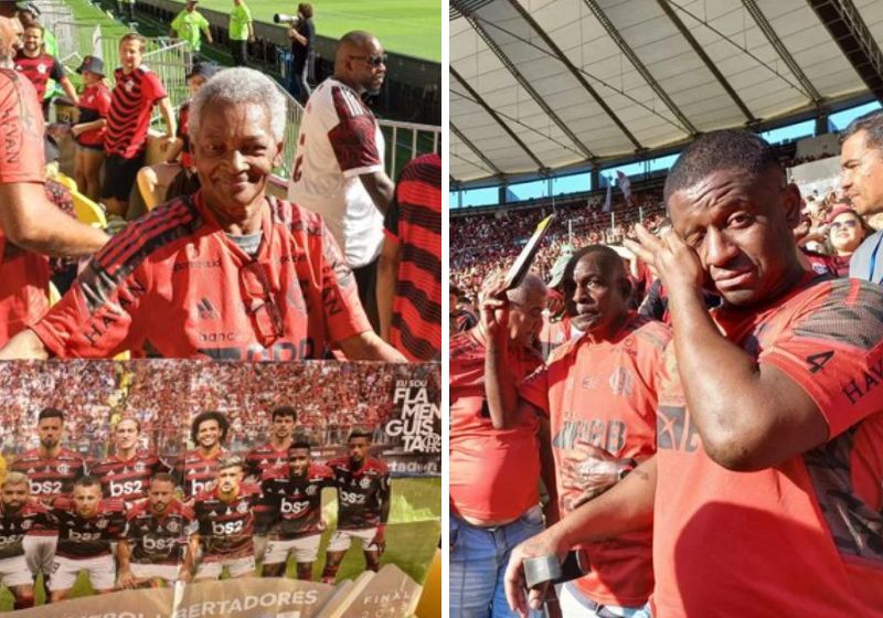 Os sem-teto selecionados assistiram de pertinho à vitória do Flamengo por 5 a 0 em cima do time Athletico no Maracanã - Fotos: Divulgação