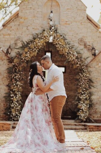 A revelação sobre o sistema de códigos veio no dia do noivado, em uma capela. Foto: Arquivo Pessoal