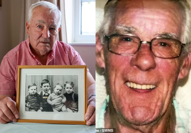 Os irmãos Ted e Geoff se reencontraram após 77 anos. - Foto: arquivo pessoal