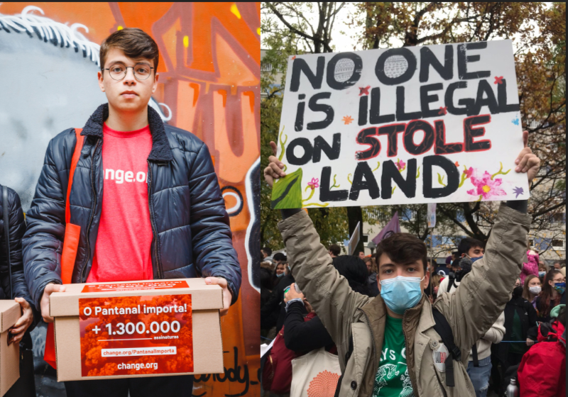 Ativista apaixonado pelo Pantanal, Gabriel sonha com um futuro melhor para as próximas gerações - Fotos: Miguel Castaño e arquivo pessoal