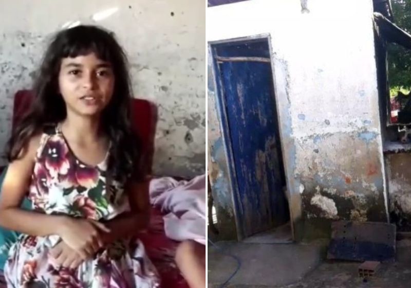 Para que a ajuda chegue, Cristal gravou um vídeo pedindo "muita comida", no dia Das Crianças . Fotos: Reprodução/vídeo