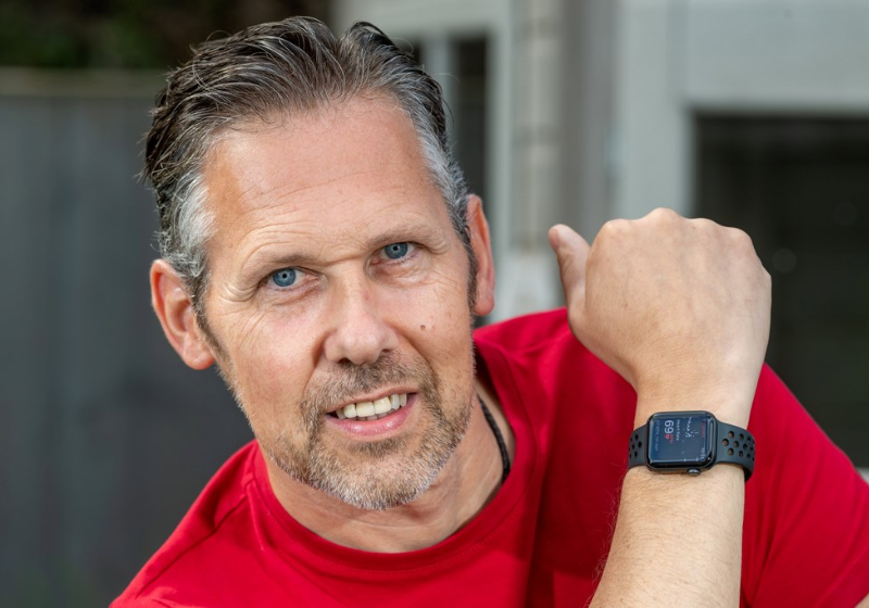 O smartwatch da Apple alertou David que o coração dele estava fraco - Foto: arquivo pessoal