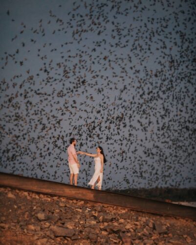 Momento durou 15 segundos e encantou o casal - Foto: Tomaz Ribeiro