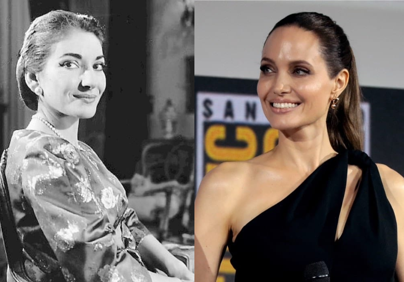 Angelina Jolie interpretará Maria Callas. O filme é uma cinebiografia da cantora - Fotos: reprodução