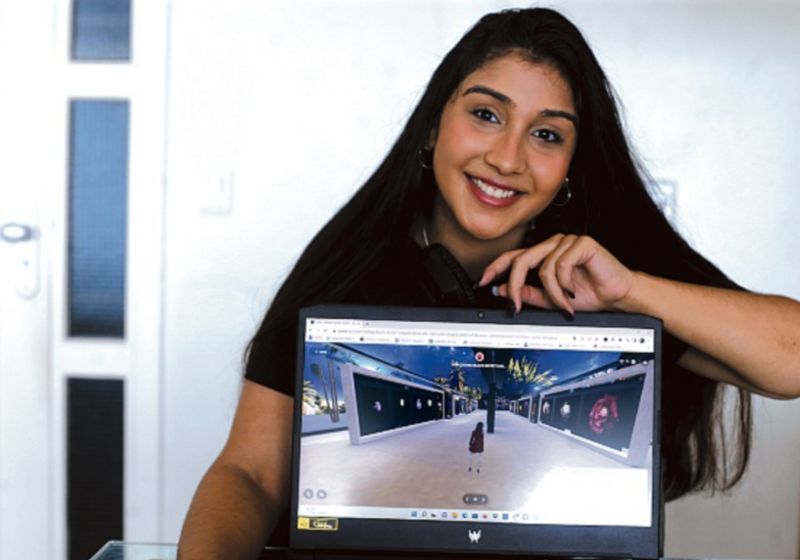 Todos os envolvidos com o TCC, desde professores, até integrantes da banca e plateia, participaram do mundo metaverso. Foto: Marina Silva/Correio