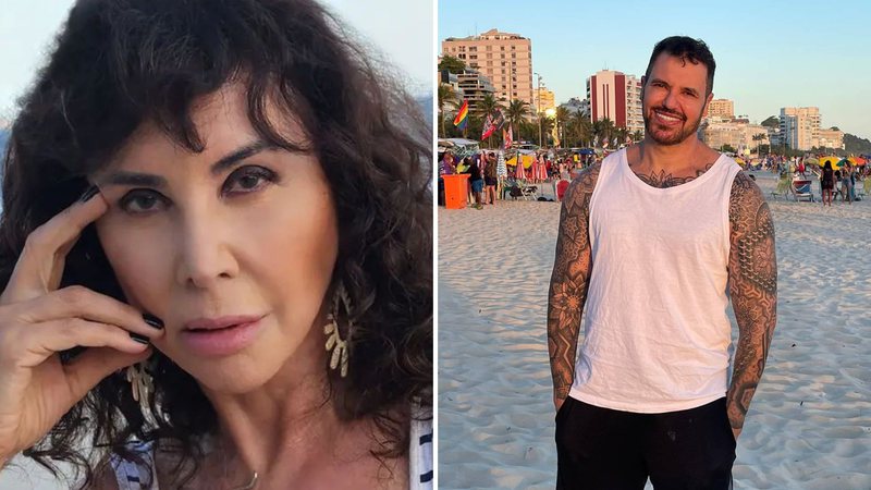 A atriz Claudia Alencar e o novo namorado Maurício Ferreira - Fotos: reprodução / Extra