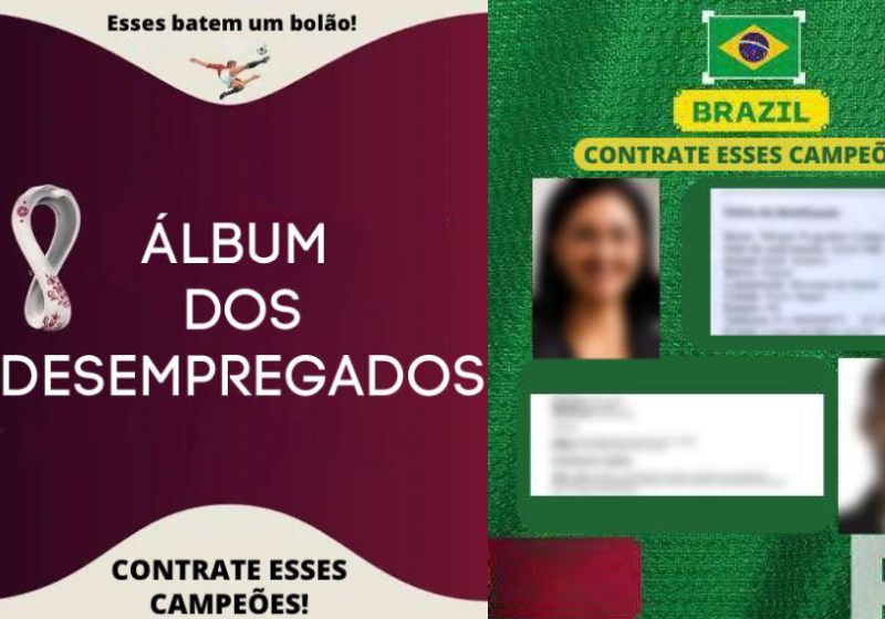 O Álbum dos desempregados, imitando o album da Copa, traz fotos de pessoas que procuram emprego em Porto Alegre - Fotos: divulgação
