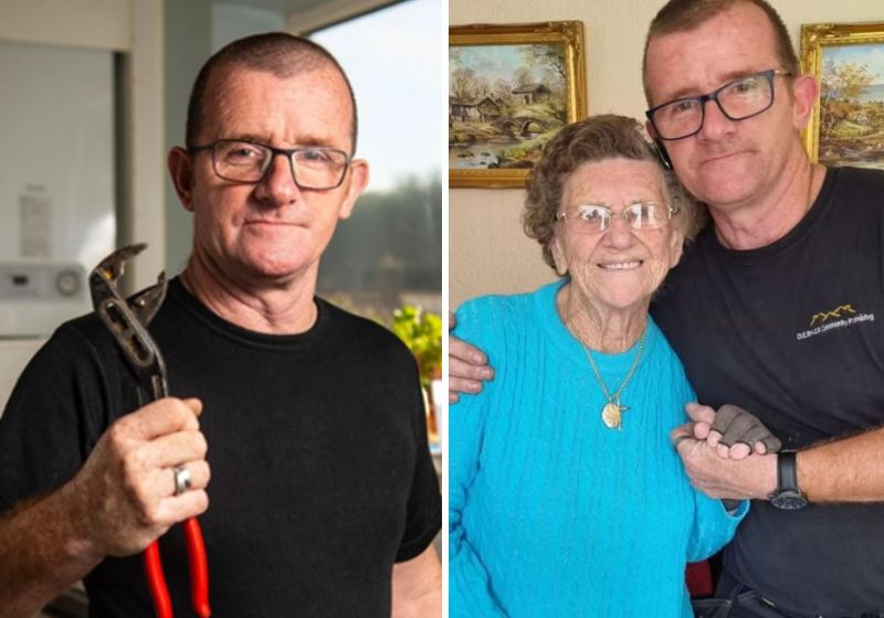 O encanador britânico ficou conhecido após recusar cobrar o serviço prestado para uma senhora de 91 anos em estado terminal. Fotos: Reprodução/internet