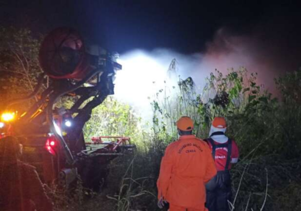 A primeira ação com o robô foi um sucesso - Foto: Bombeiros do CE