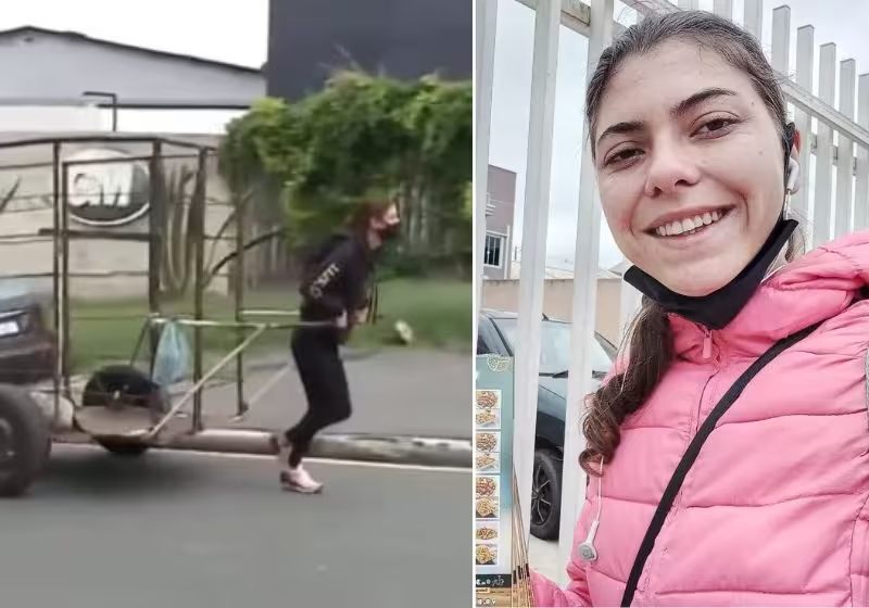 Nati mora na cidade de Fazenda Rio Grande e vai até Curitiba (PR) trabalhar com o seu carrinho. Fotos: Divulgação