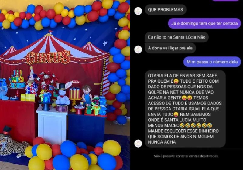 Quando o caso do buffet falso foi divulgado, várias pessoas se uniram para ajudar a mãe a fazer a festa de aniversário do filho - Fotos: Reprodução/Internet