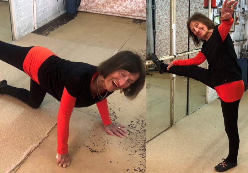 Dinkie Flowers tem 101 anos e ama dançar. Ela é professora de balé até hoje! - Fotos: SWNS