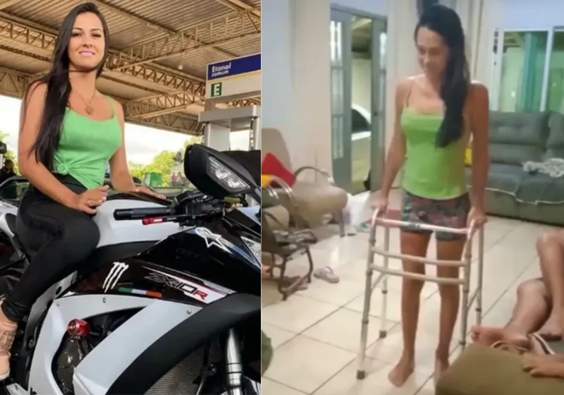 Leidiane foi atropelada em Goiânia pelo marido da mulher agredida que ela defendeu, mas não se arrepende da atitude que teve - Foto: reprodução Redes sociais