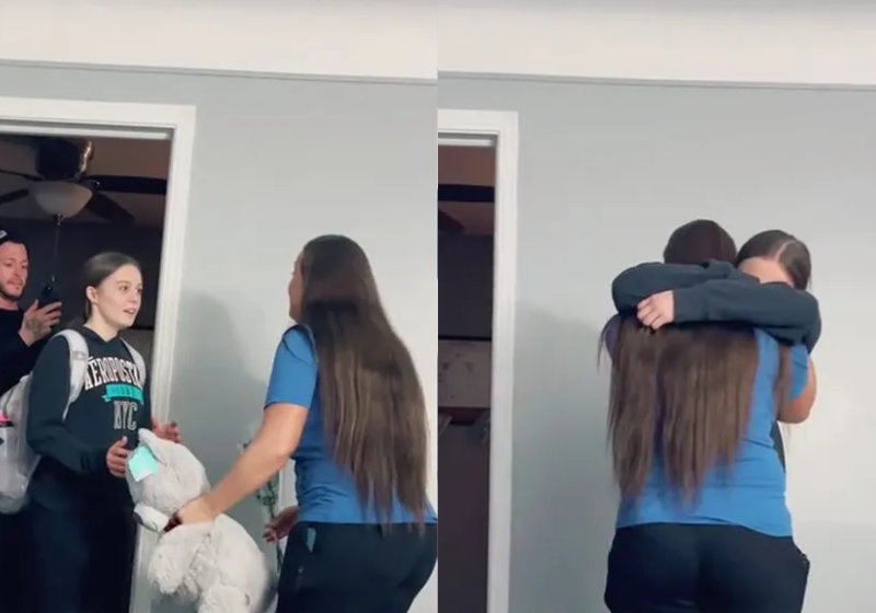 A madrasta ajudou a filha a reencontrar a mãe biológica após 4 anos distante dela - Foto: reprodução TikTok