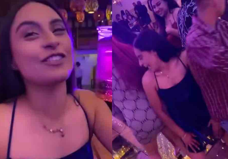 A noiva que cancelou o casamento com tudo pago aproveitou a festa com amigos e a família para comemorar a vida! Foto: reprodução / TikTok