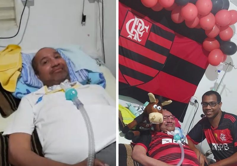 Um vídeo do Seu Zezão emocionado ao ver seu time do coração sendo campeão emocionou internautas. Fotos: Reprodução/vídeo