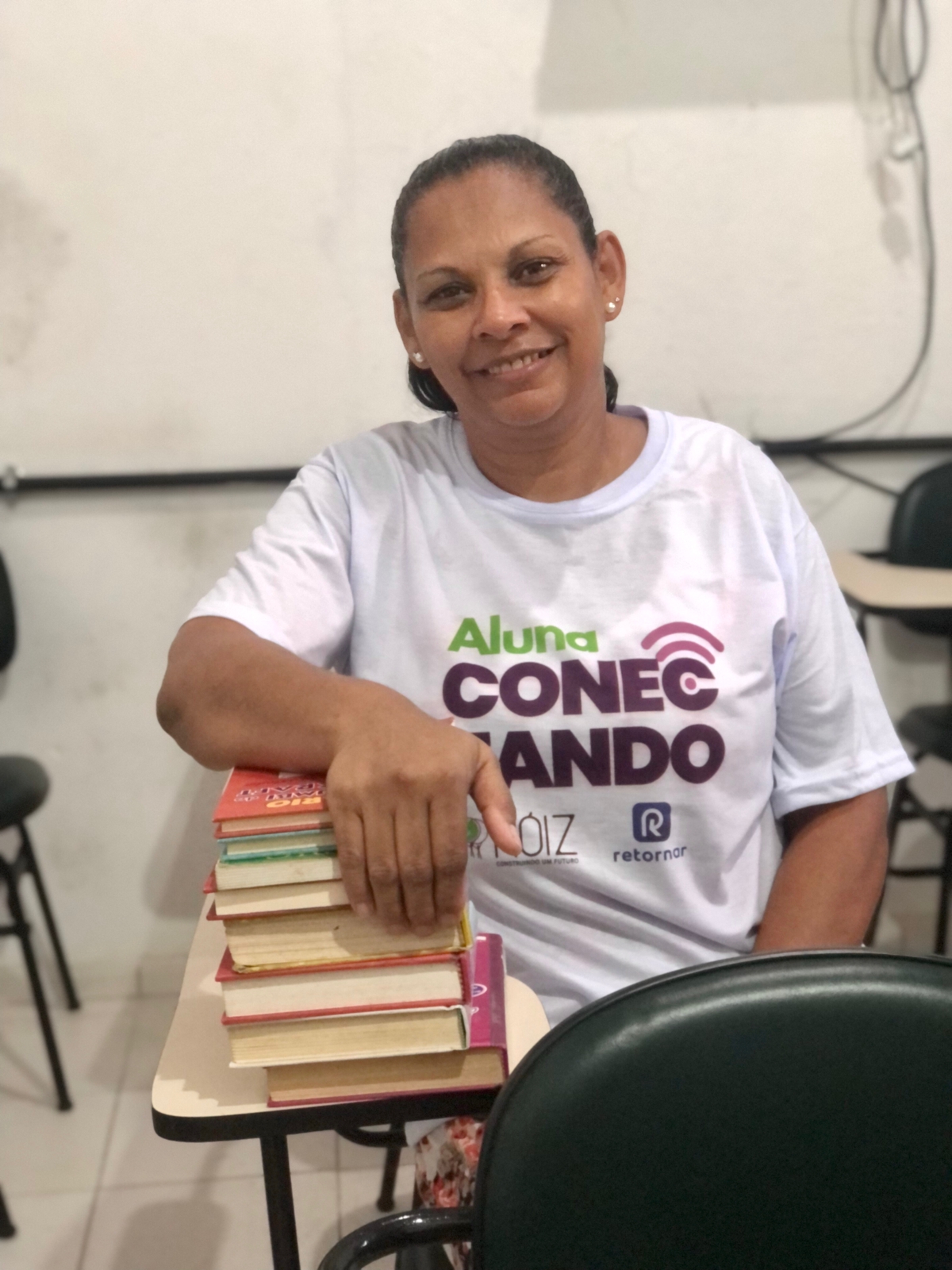 Aos 51 anos, Ceyça passou em Pedagogia depois de parar várias vezes de estudar - Foto: ONG Nóiz