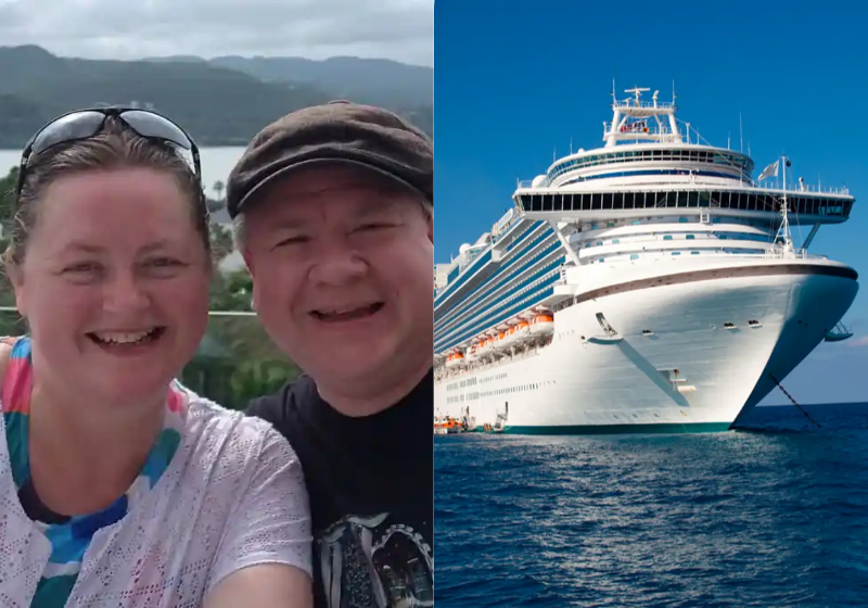 O casal trocou a vida comum para viver viajando em cruzeiros pelo mundo. - Foto: arquivo pessoal