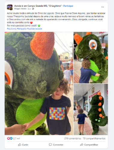 A mãe compartilhou a história no Facebook. - Foto: reprodução