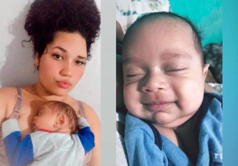 A bolsa da mãe, Kathleen rompeu aos 3 meses, mas ela manteve a gravidez e p bebê nasceu saudável - Foto: reprodução / Metrópoles