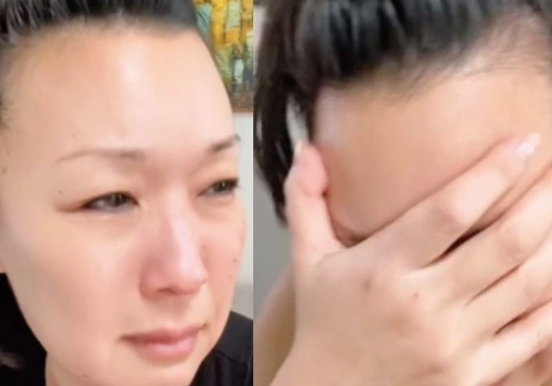 A mãe se emocionou ao descobrir que o filho dividia a merenda com um coleguinha da escola - Fotos: reprodução / TikTok