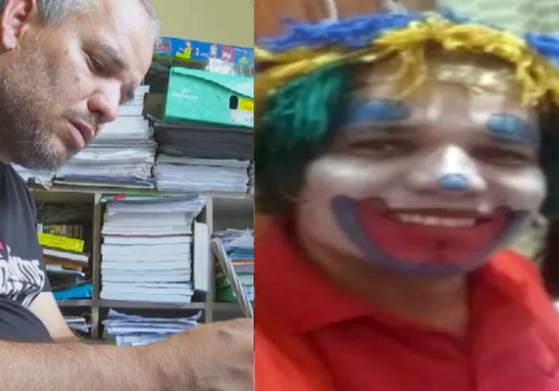 Aluísio nasceu em uma familia humilde, estudo muito e trabalhou como palhaço até passar em Medicina - Fotos: TV Anhanguera / arquivo pessoal