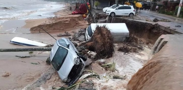 Região Sul de Ilha Bela, no Litoral Norte de SP, entra em estado de atenção. - Foto: Pref. Ilha Bela