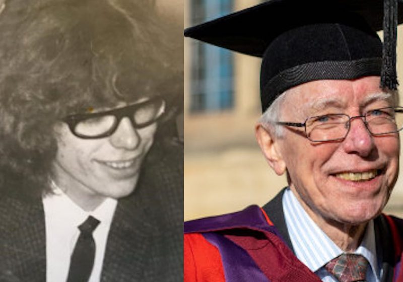 O vovô esperou 50 anos, mas conseguiu concluir seu doutorado em Matemática. Fotos: Dr. Nick Axten – SWNS