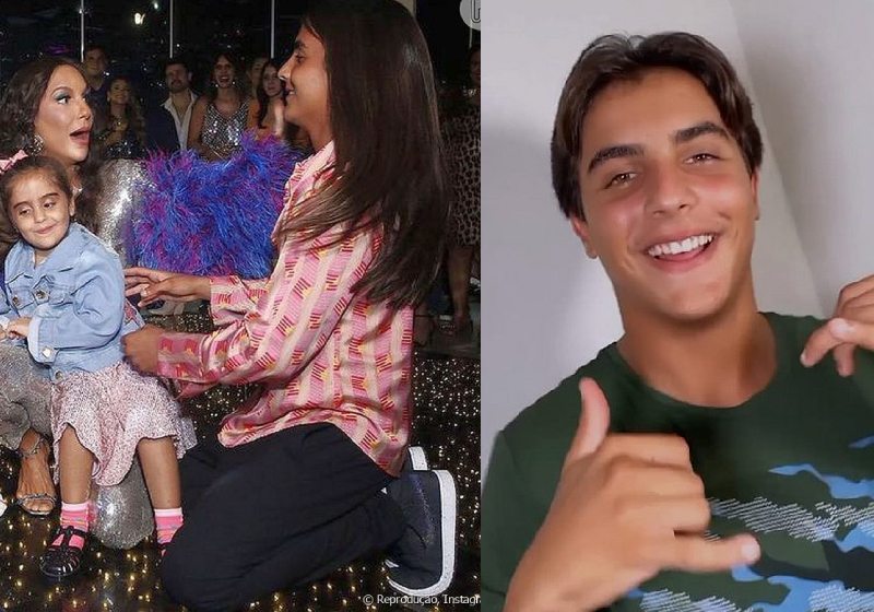 Marcelo, filho mais velho de Ivete Sangalo, cortou o cabelo que deixou crescer durante 10 anos para ajudar crianças com câncer - Fotos: reprodução / redes sociais