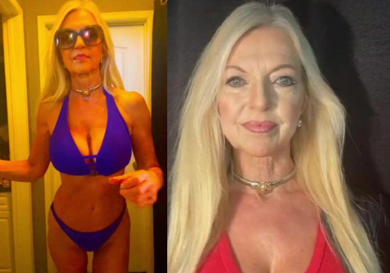Renee Gould, uma mulher de 62 anos, usa biquini sim e não se deixa abater pelos comentários negativos. - Foto: Reprodução / Instagram @longevityseeker