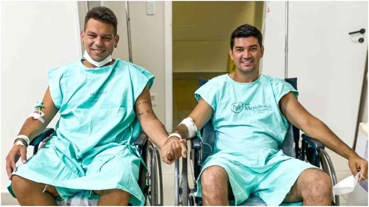 Diego (à direita) doou um rim para o primo Gabriel, que estava na fila há quatro anos - Foto: Arquivo pessoal