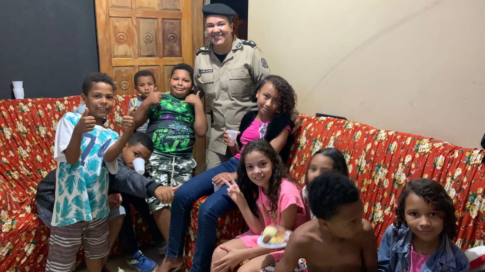 Olha a alegria deles! - Foto: PMBA