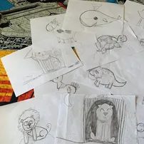 Os desenhos do Marcelo - Foto: arquivo pessoal