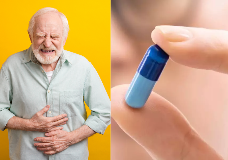 O remédio Vowst, produzido a partir de bactérias encontradas nas fezes humanas, atua contra infecções causadas pela bactéria Clostridioides difficile, resistente ao uso prolongado de antibióticos - Foto: Reprodução/Envato e Central de Consultas.