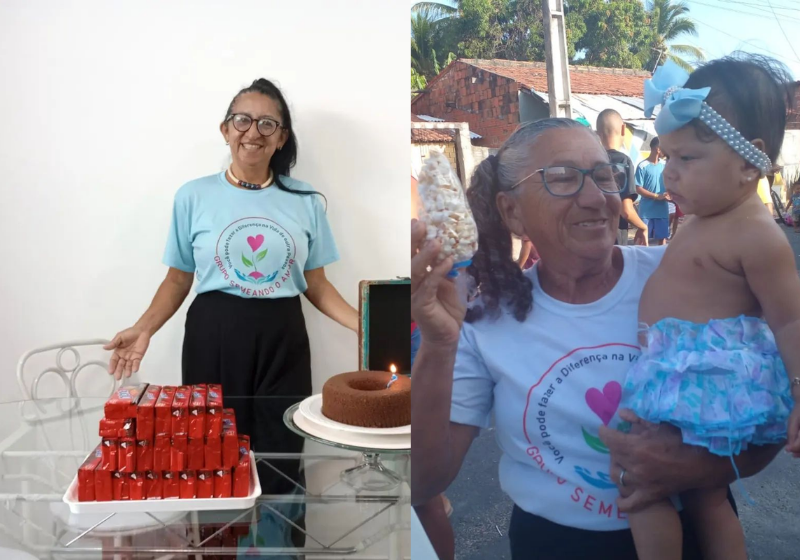 A Cristina viaja pelo interior do Ceará e ajuda várias comunidades carentes do estado. - Foto: arquivo pessoal