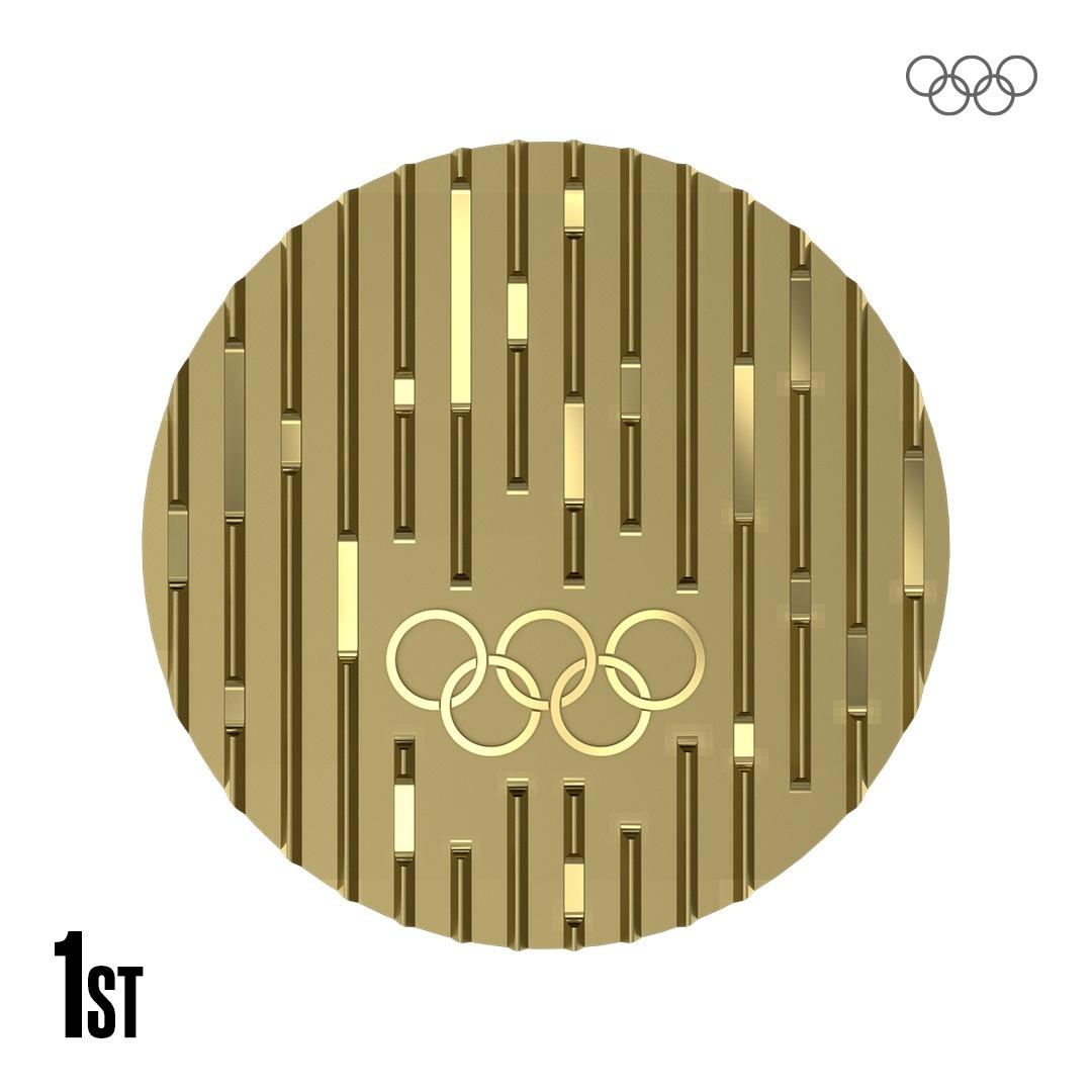 Dante pensou a medalha com muito amor e carinho, segundo ele. A escultura representa a diversidade nos Jogos Olímpicos e a força de vontade dos atletas. Foto: Reprodução/@Olympics/Twitter.