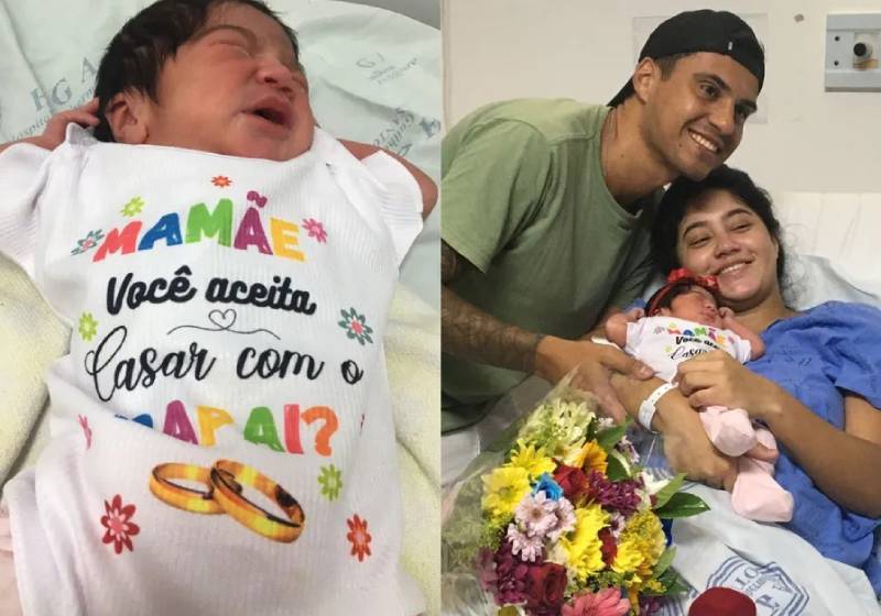 O pai queria que o pedido de casamento fosse inesquecível, então decidiu que não iria esperar mais! - Foto: Arquivo pessoal