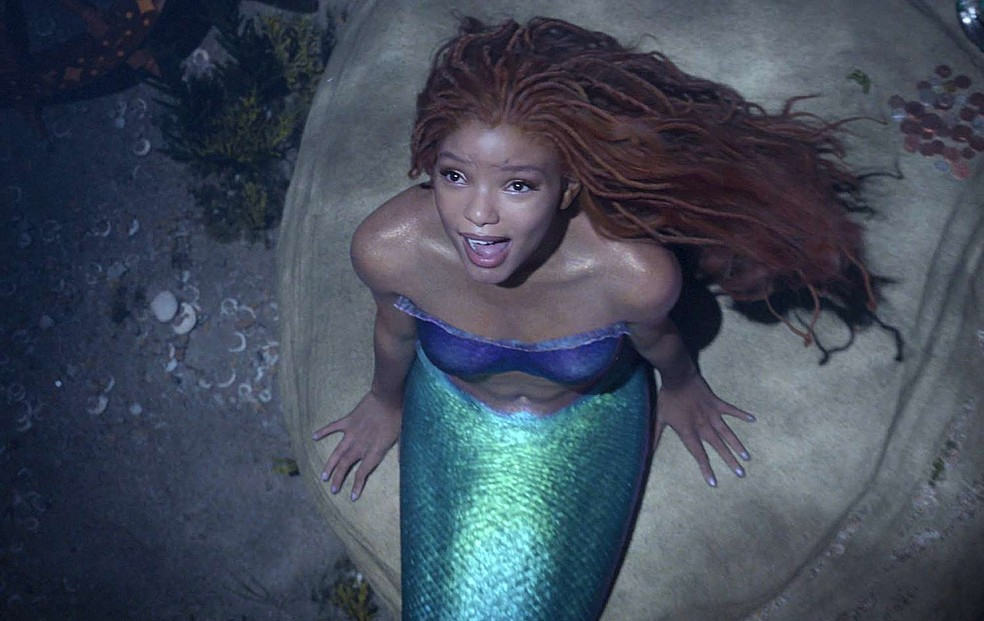 Halle será uma das princesas mais famosas da Disney, a Ariel. Foto: Reprodução/Disney.