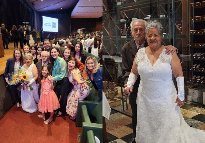 Apesar dos preconceitos enfrentados ao longo de 60 anos juntos, José e Gerli não desistiram e se casaram em Belo Horizonte na última terça (23). Foto: Reprodução/Daniela Araruna/Arquivo pessoal.