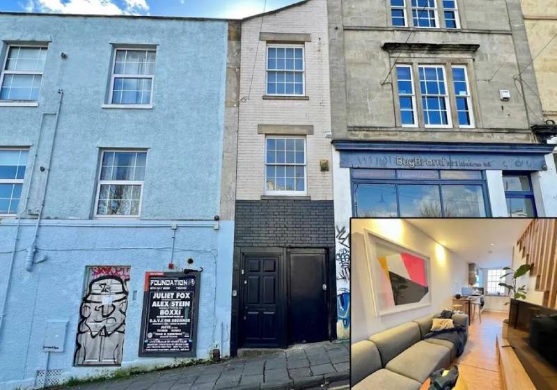 A casinha espremida é conhecida pelos londrinos como The Old Brewery, o que significa "a velha cervejaria". - Foto: Reprodução/Rightmove