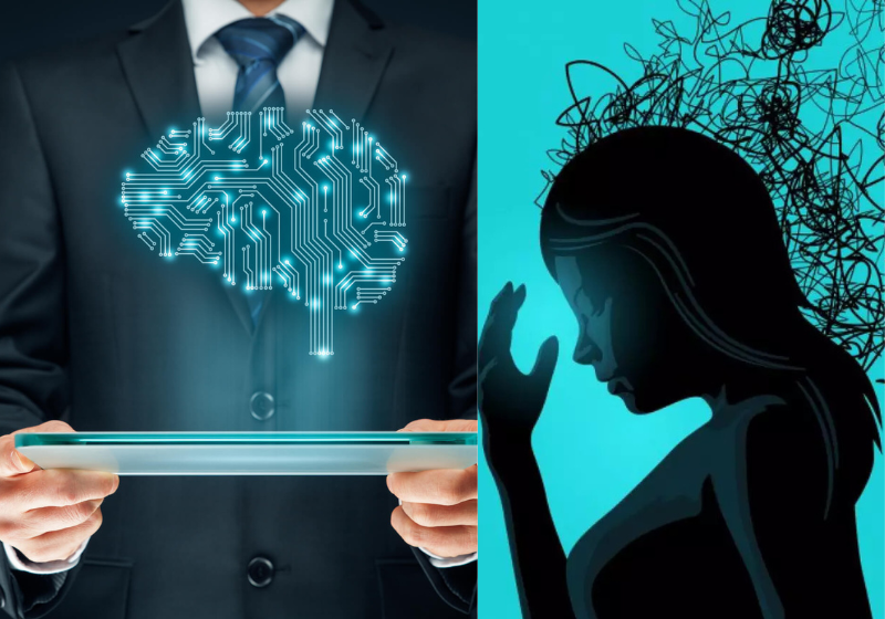 Pesquisadores da USP estão usando inteligência artificial para ajudar no diagnóstico de depressão e ansiedade. Foto: Reprodução/VOCA e Vittude.