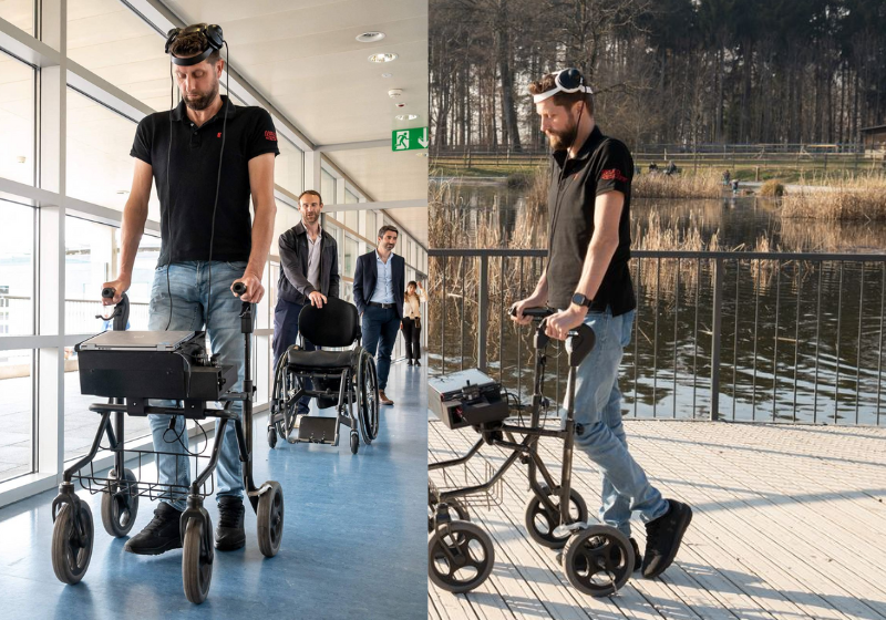 A pesquisa que que fez o homem tetraplégico andar após 12 anos combina implante e inteligência artificial. - Foto: Reprodução/Gilles Weber (CHUV).