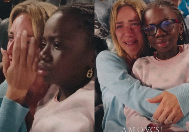 Gio Ewbank e a filha Titi se emocionaram durante a estreia do filme A Pequena Sereia, no Rio de Janeiro - Fotos: reprodução / Instagram @brunogagliasso