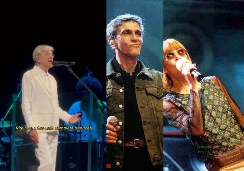 "Ainda não havia para mim Rita Lee, a sua mais completa tradução", cantou Caetano Veloso, em homenagem à amiga que se foi - Fotos: reprodução / Instagram