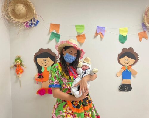 A festa agitou a alada da maternidade. - Foto: SES-GO